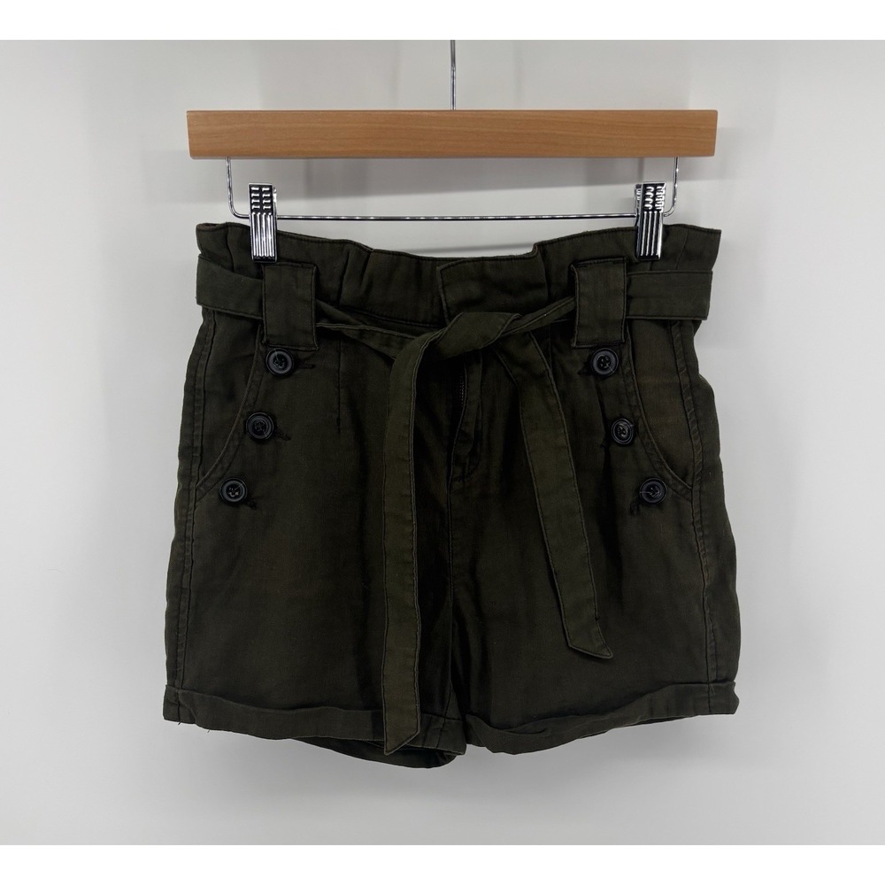 Anthropologie Daughters Of The Liberation Paper Bag Waist Shorts 2 Cottagecore